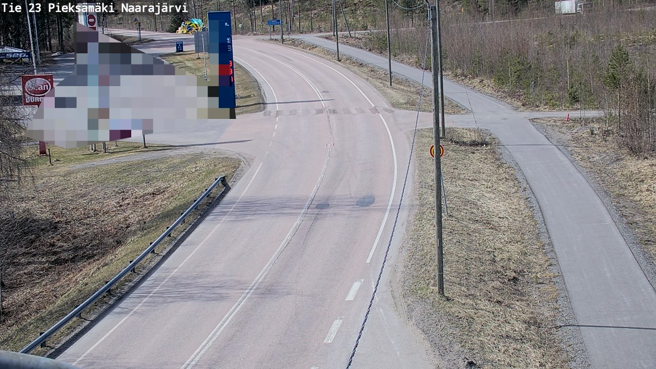 Weather Camera Image Väg 23 Pieksämäki, Naarajärvi, Pieksämäki, Etelä-Savo