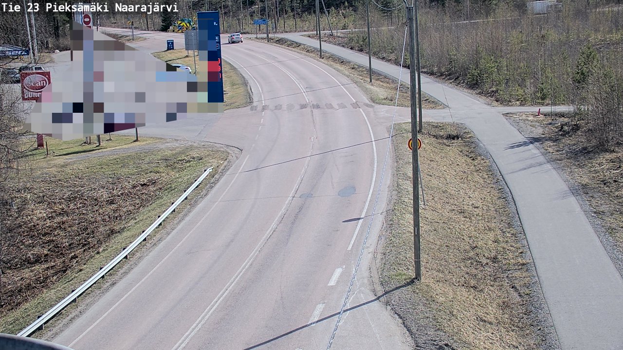 Weather Camera Image Väg 23 Pieksämäki, Naarajärvi, Pieksämäki, Etelä-Savo