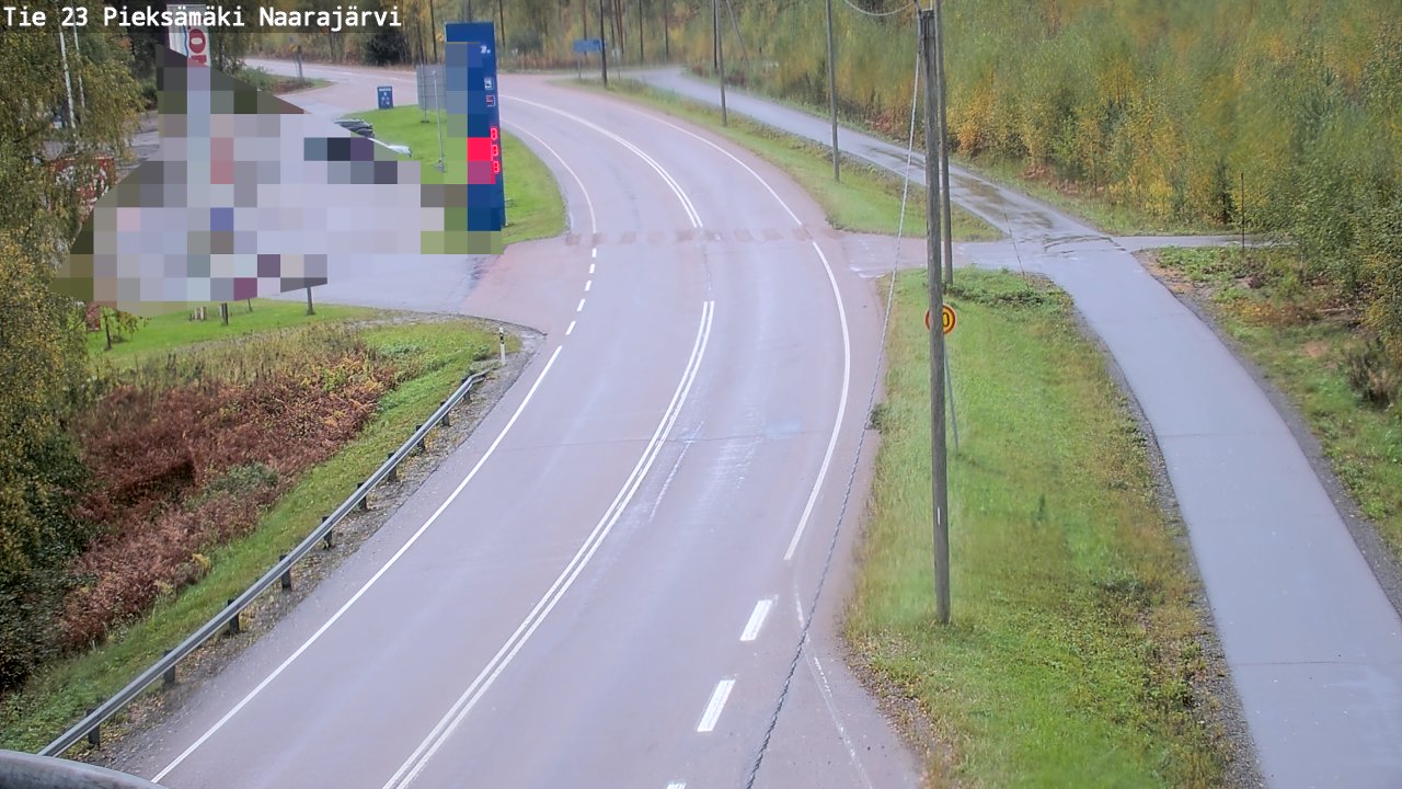 Weather Camera Image Road 23 Pieksämäki, Naarajärvi, Pieksämäki, Etelä-Savo