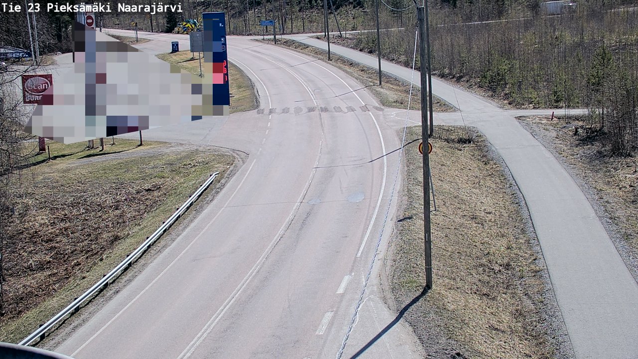 Weather Camera Image Väg 23 Pieksämäki, Naarajärvi, Pieksämäki, Etelä-Savo