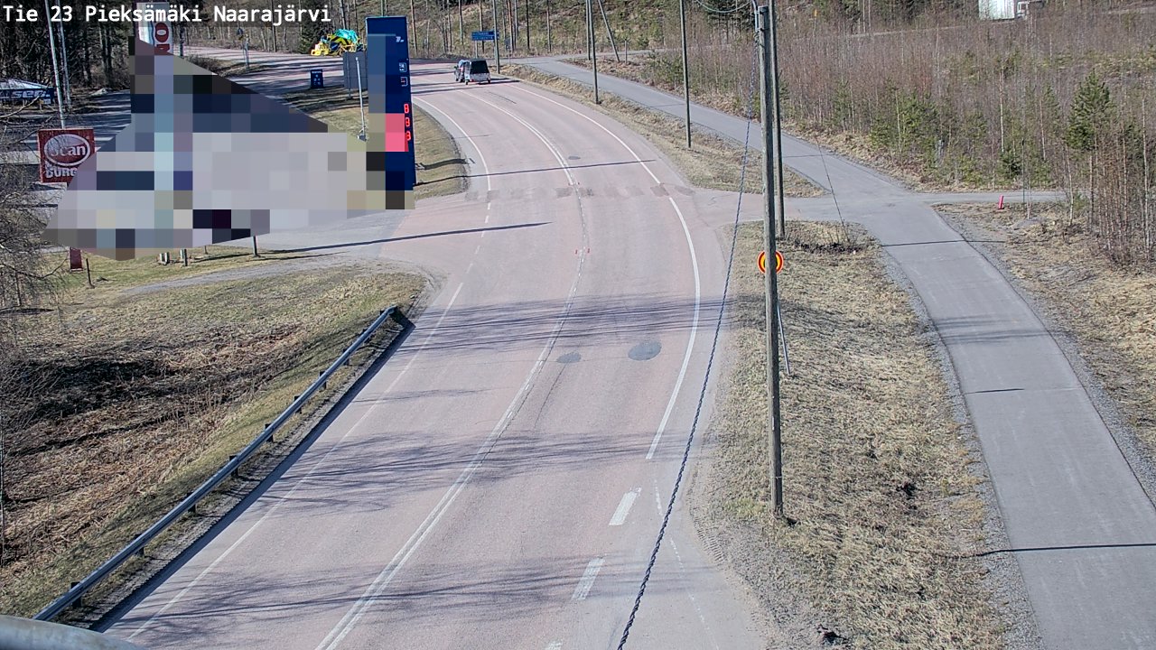 Weather Camera Image Väg 23 Pieksämäki, Naarajärvi, Pieksämäki, Etelä-Savo