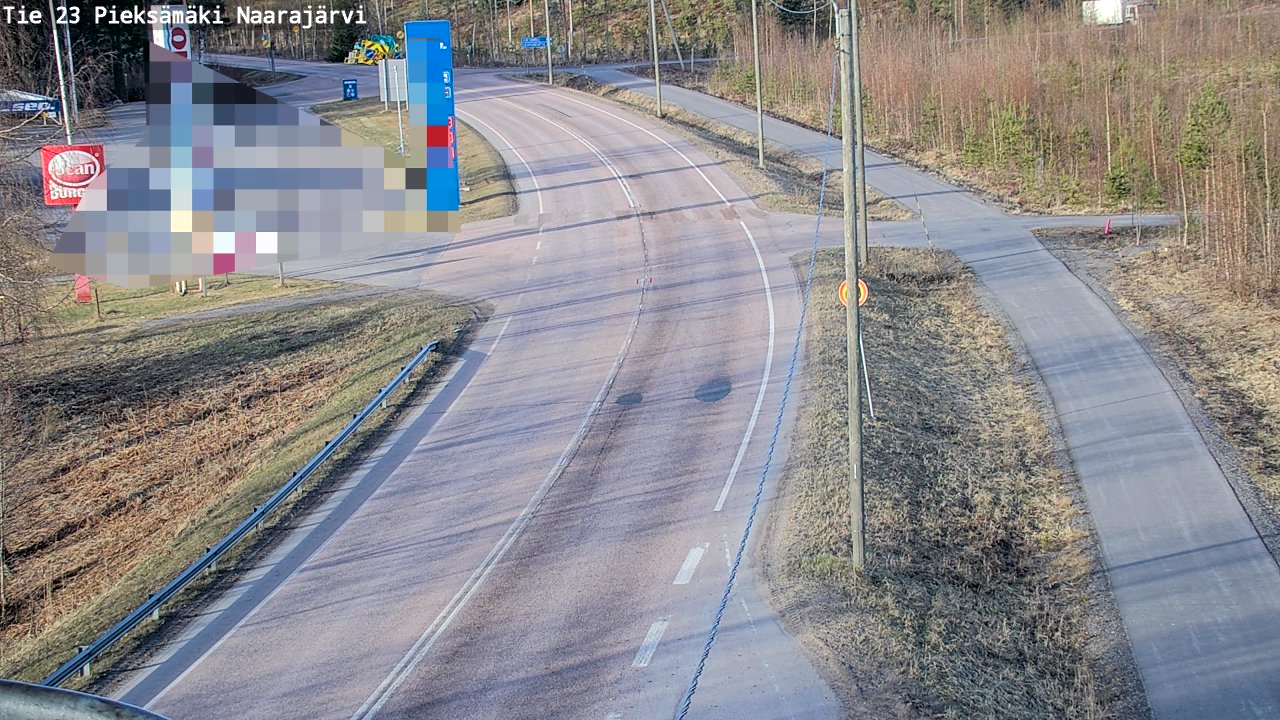 Weather Camera Image Väg 23 Pieksämäki, Naarajärvi, Pieksämäki, Etelä-Savo