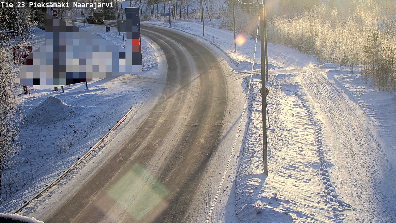 Weather Camera Image Road 23 Pieksämäki, Naarajärvi, Pieksämäki, Etelä-Savo