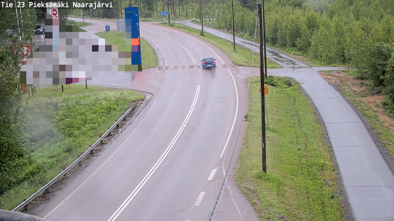 Weather Camera Image Väg 23 Pieksämäki, Naarajärvi, Pieksämäki, Etelä-Savo