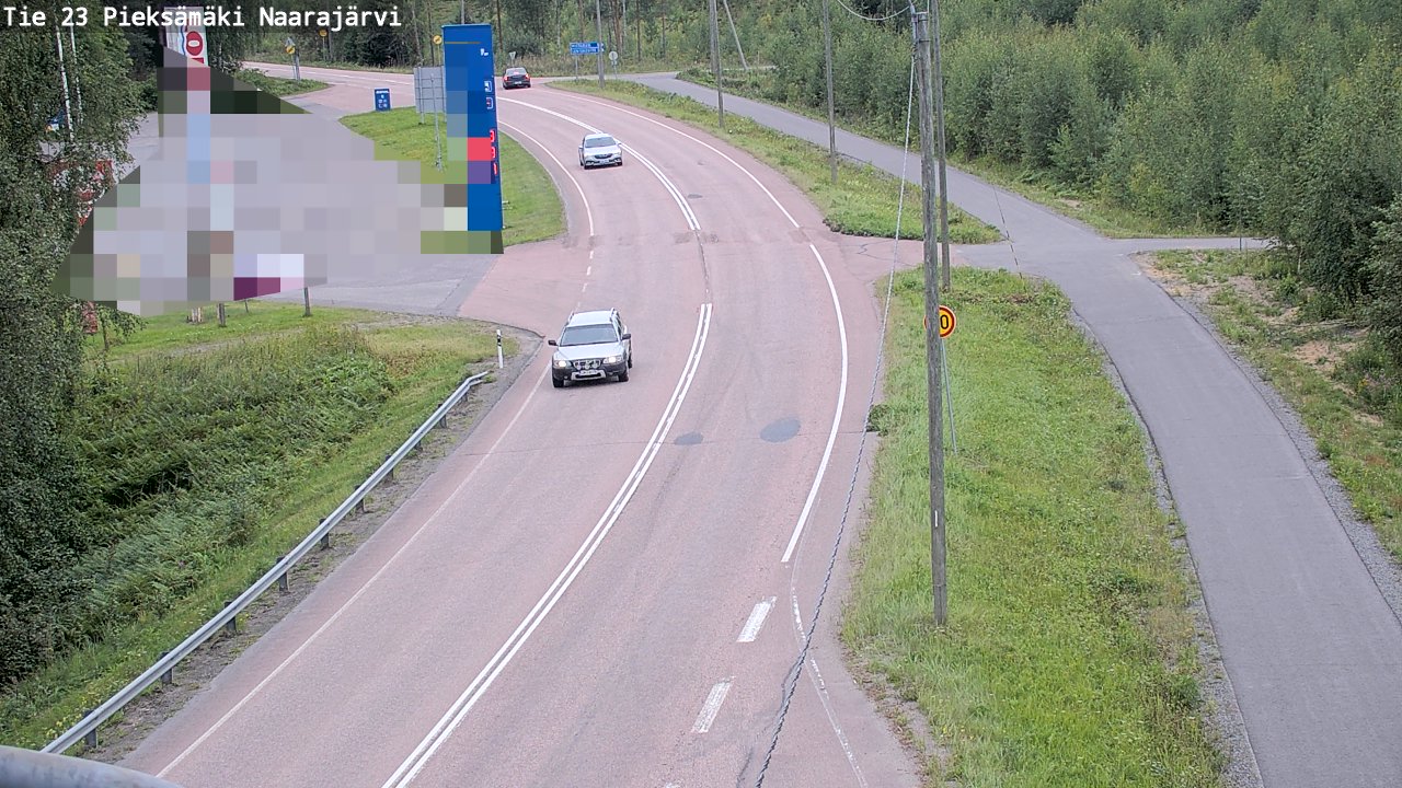 Weather Camera Image Väg 23 Pieksämäki, Naarajärvi, Pieksämäki, Etelä-Savo