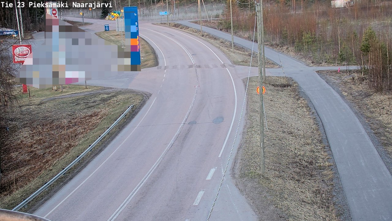 Weather Camera Image Väg 23 Pieksämäki, Naarajärvi, Pieksämäki, Etelä-Savo
