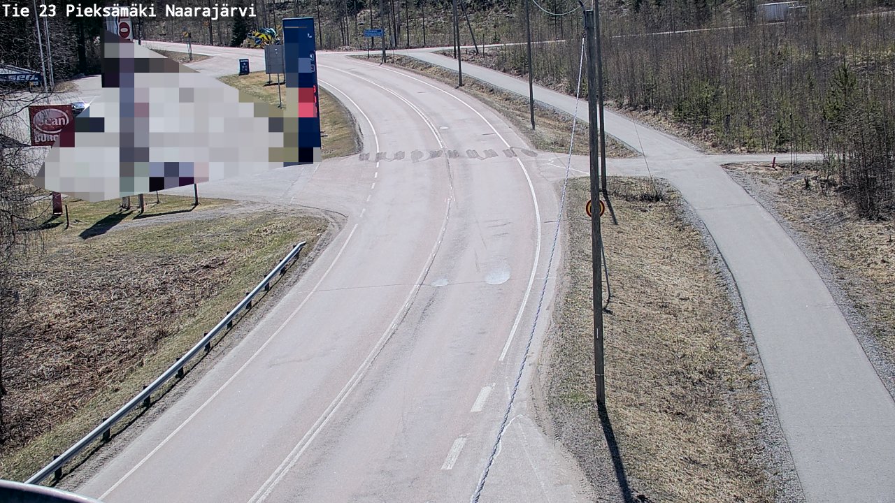 Weather Camera Image Väg 23 Pieksämäki, Naarajärvi, Pieksämäki, Etelä-Savo