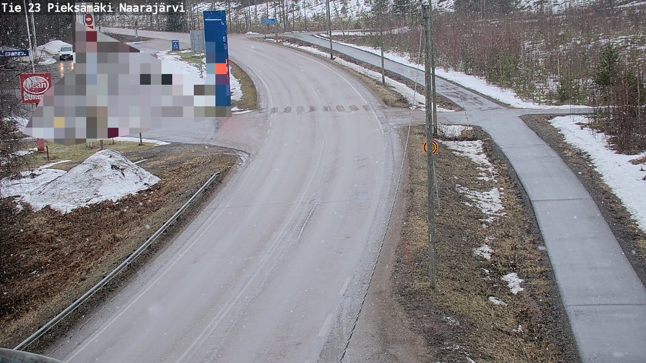 Weather Camera Image Road 23 Pieksämäki, Naarajärvi, Pieksämäki, Etelä-Savo