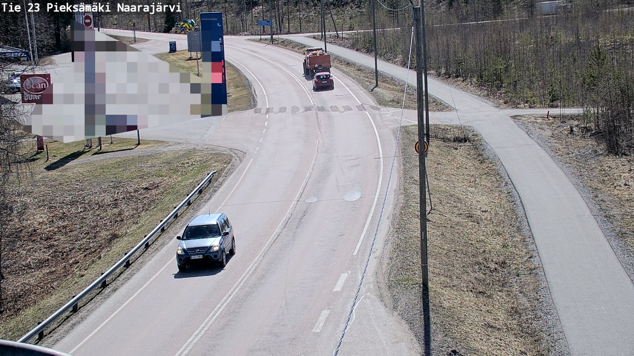 Weather Camera Image Väg 23 Pieksämäki, Naarajärvi, Pieksämäki, Etelä-Savo
