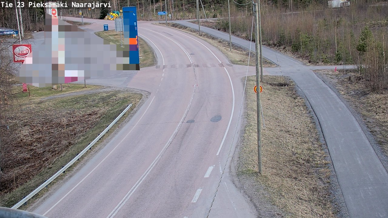 Weather Camera Image Väg 23 Pieksämäki, Naarajärvi, Pieksämäki, Etelä-Savo