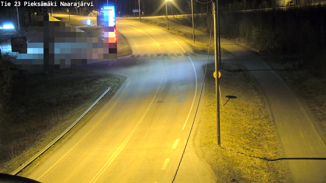 Weather Camera Image Väg 23 Pieksämäki, Naarajärvi, Pieksämäki, Etelä-Savo