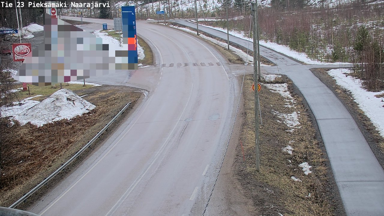 Weather Camera Image Road 23 Pieksämäki, Naarajärvi, Pieksämäki, Etelä-Savo