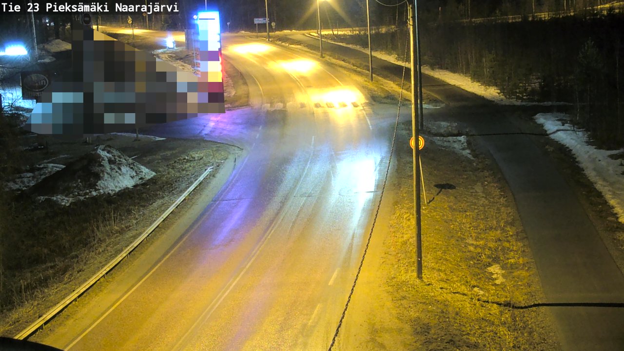 Weather Camera Image Väg 23 Pieksämäki, Naarajärvi, Pieksämäki, Etelä-Savo