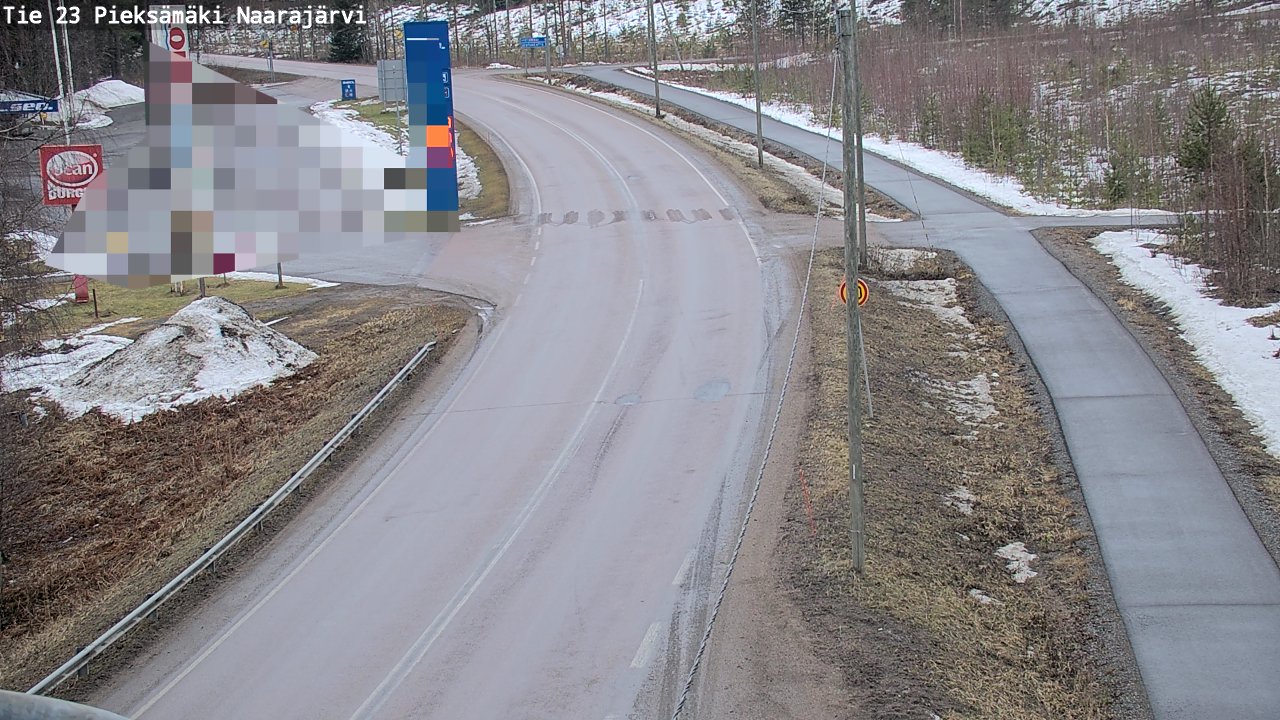 Weather Camera Image Road 23 Pieksämäki, Naarajärvi, Pieksämäki, Etelä-Savo