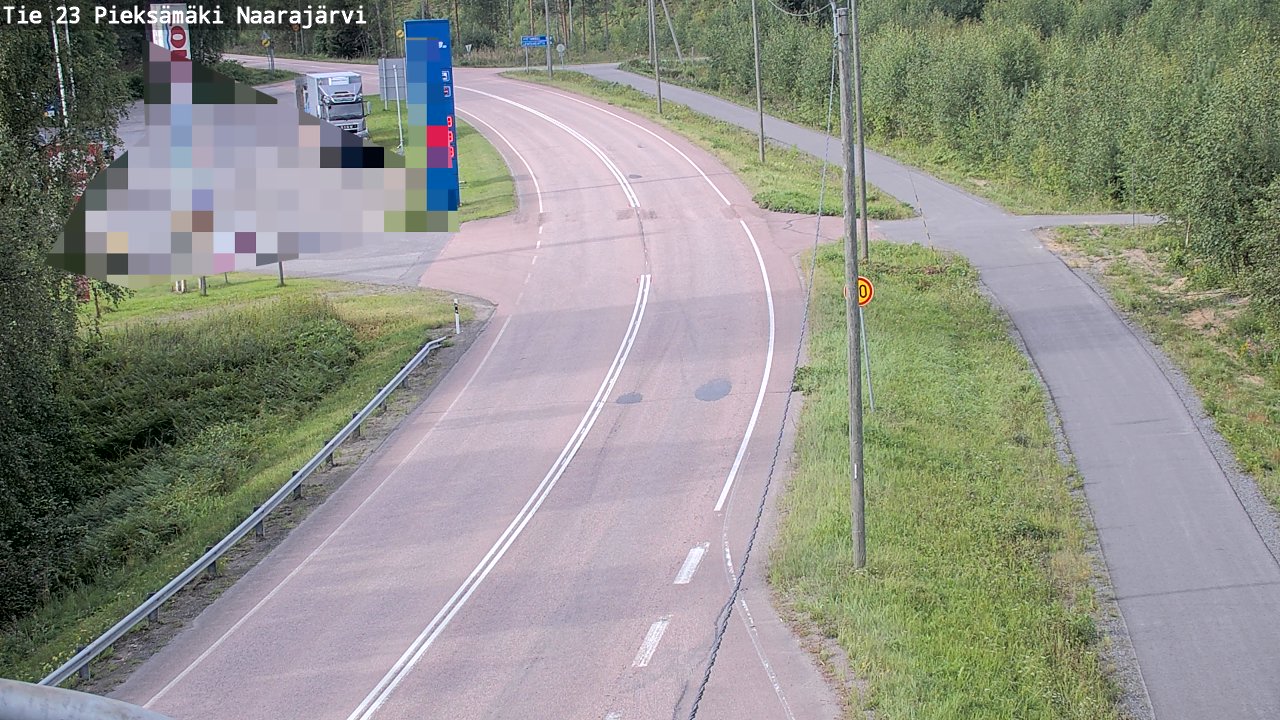 Weather Camera Image Road 23 Pieksämäki, Naarajärvi, Pieksämäki, Etelä-Savo