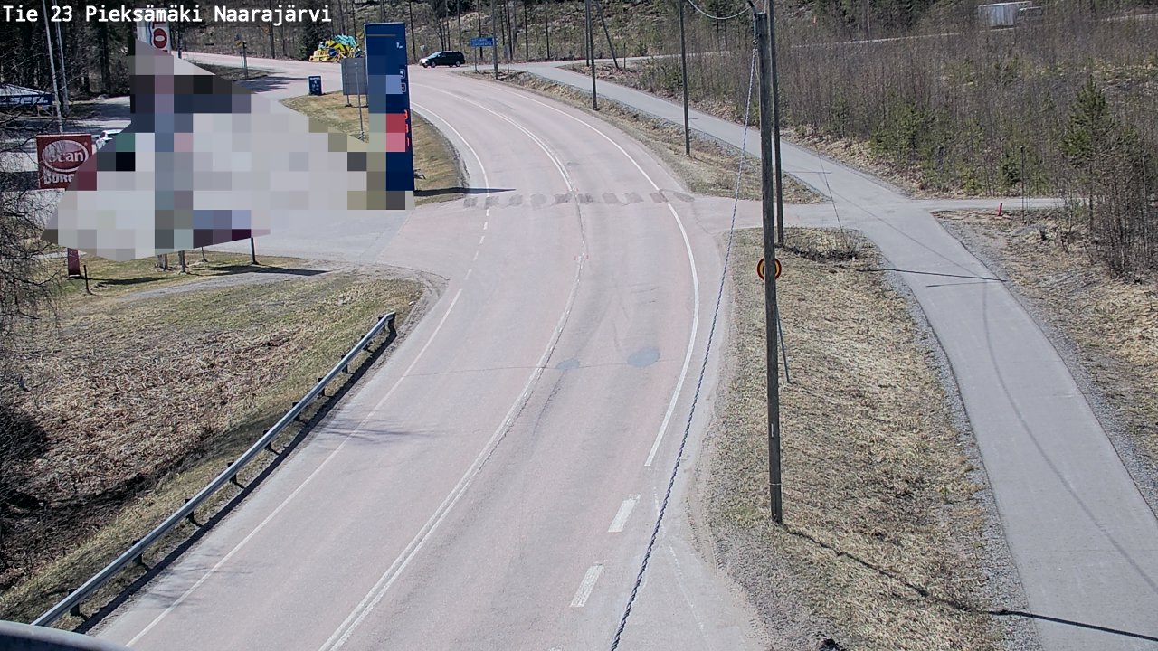 Weather Camera Image Väg 23 Pieksämäki, Naarajärvi, Pieksämäki, Etelä-Savo