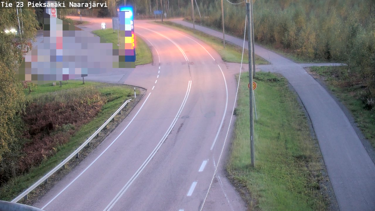 Weather Camera Image Road 23 Pieksämäki, Naarajärvi, Pieksämäki, Etelä-Savo