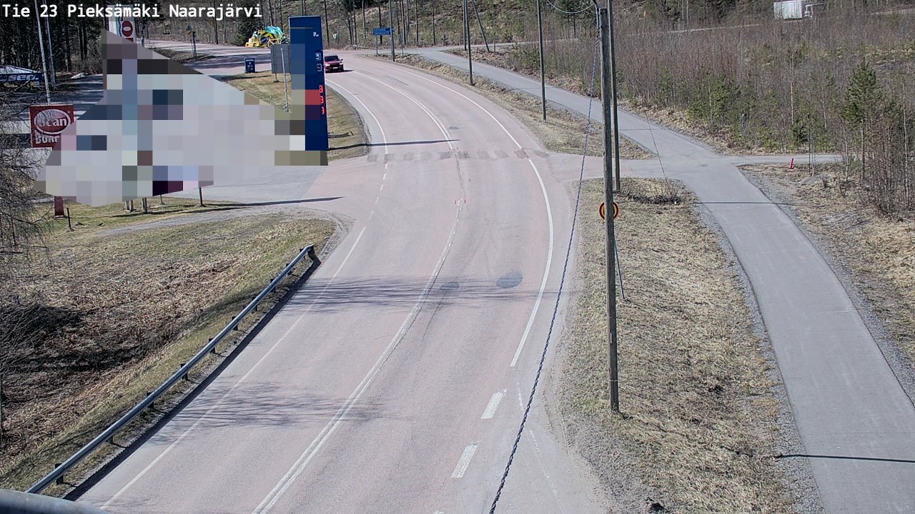 Weather Camera Image Väg 23 Pieksämäki, Naarajärvi, Pieksämäki, Etelä-Savo