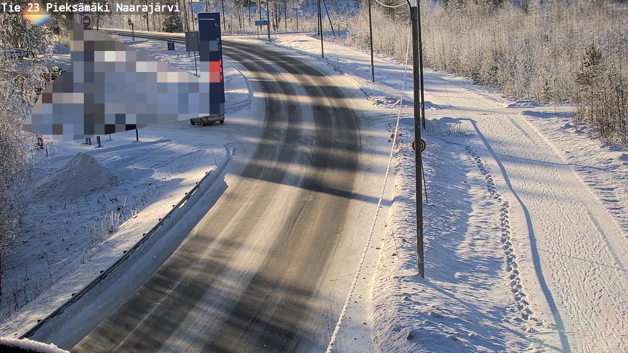 Weather Camera Image Road 23 Pieksämäki, Naarajärvi, Pieksämäki, Etelä-Savo