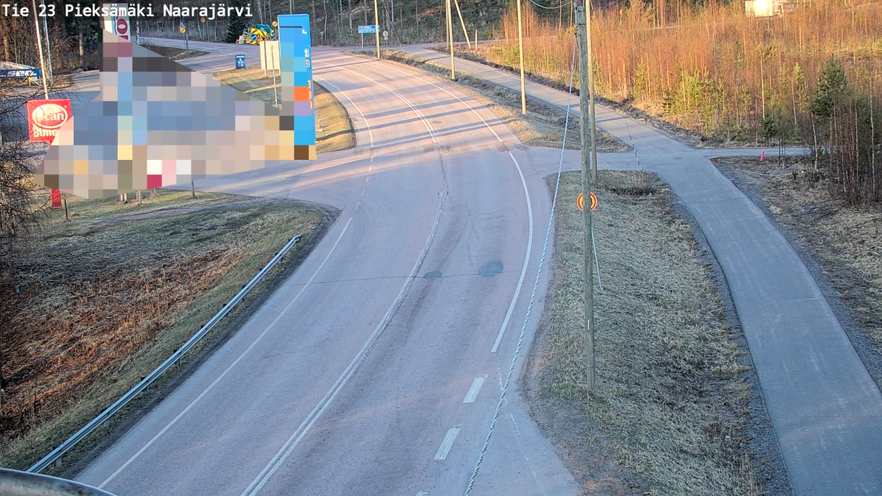 Weather Camera Image Väg 23 Pieksämäki, Naarajärvi, Pieksämäki, Etelä-Savo