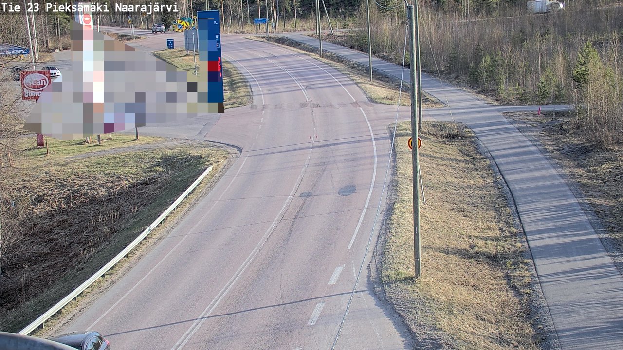 Weather Camera Image Väg 23 Pieksämäki, Naarajärvi, Pieksämäki, Etelä-Savo