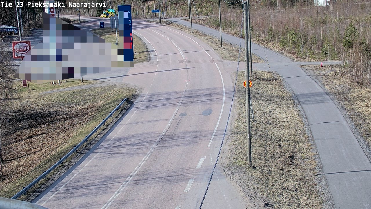 Weather Camera Image Väg 23 Pieksämäki, Naarajärvi, Pieksämäki, Etelä-Savo