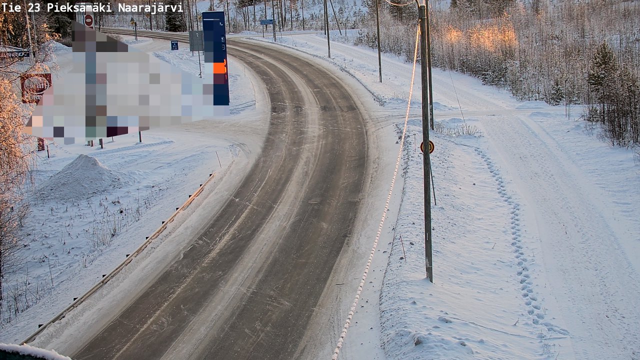 Weather Camera Image Road 23 Pieksämäki, Naarajärvi, Pieksämäki, Etelä-Savo