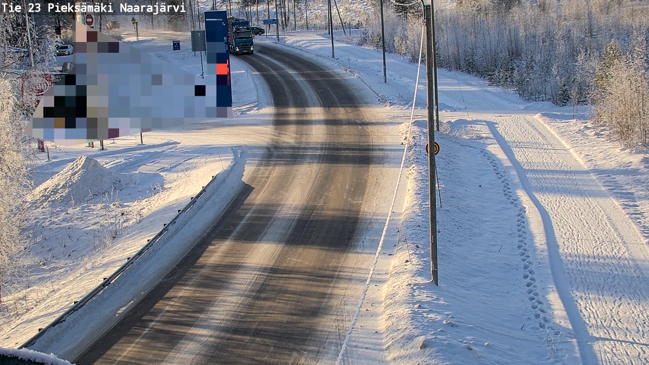 Weather Camera Image Road 23 Pieksämäki, Naarajärvi, Pieksämäki, Etelä-Savo