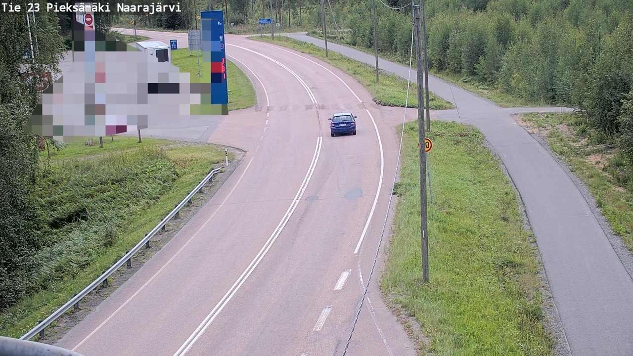 Weather Camera Image Väg 23 Pieksämäki, Naarajärvi, Pieksämäki, Etelä-Savo