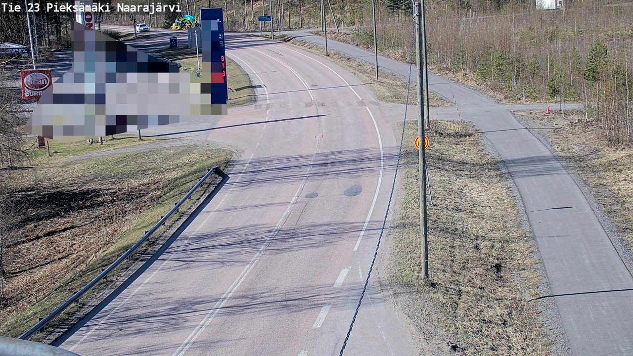 Weather Camera Image Road 23 Pieksämäki, Naarajärvi, Pieksämäki, Etelä-Savo