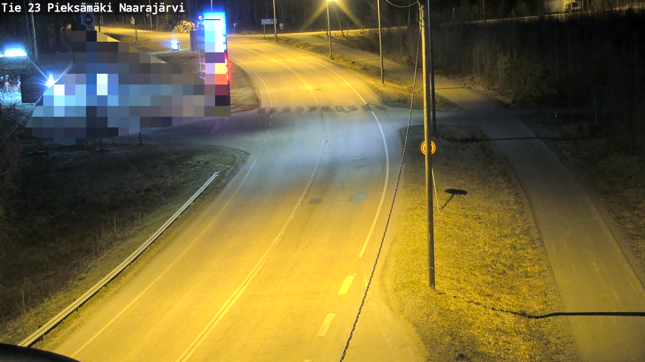 Weather Camera Image Väg 23 Pieksämäki, Naarajärvi, Pieksämäki, Etelä-Savo