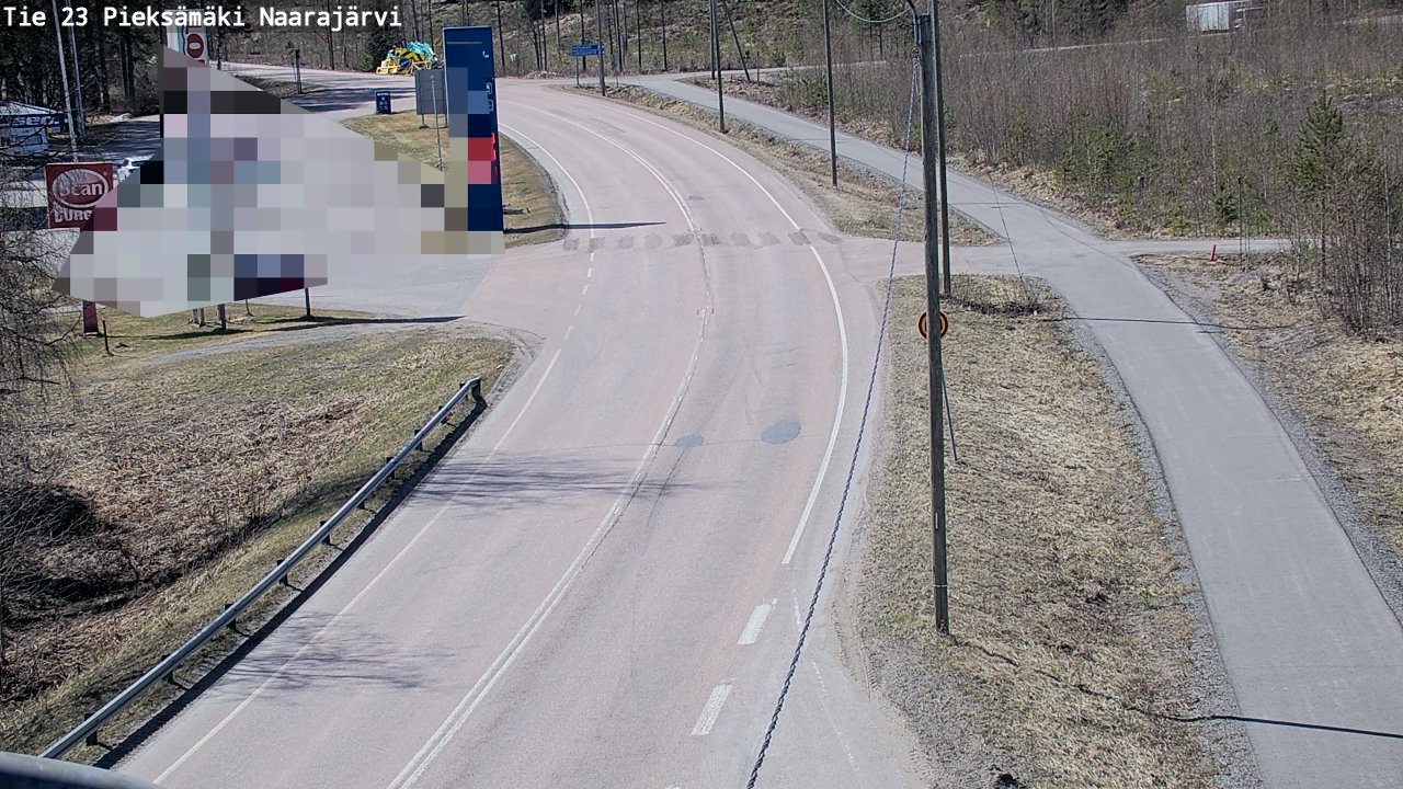 Weather Camera Image Väg 23 Pieksämäki, Naarajärvi, Pieksämäki, Etelä-Savo