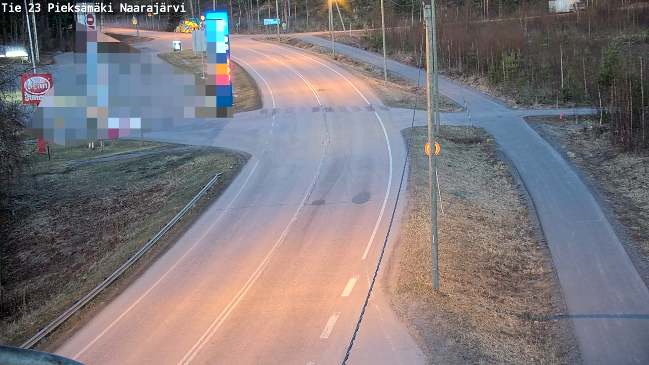 Weather Camera Image Väg 23 Pieksämäki, Naarajärvi, Pieksämäki, Etelä-Savo