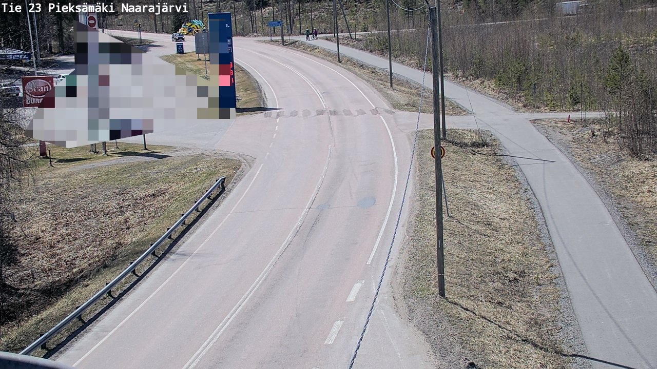 Weather Camera Image Väg 23 Pieksämäki, Naarajärvi, Pieksämäki, Etelä-Savo