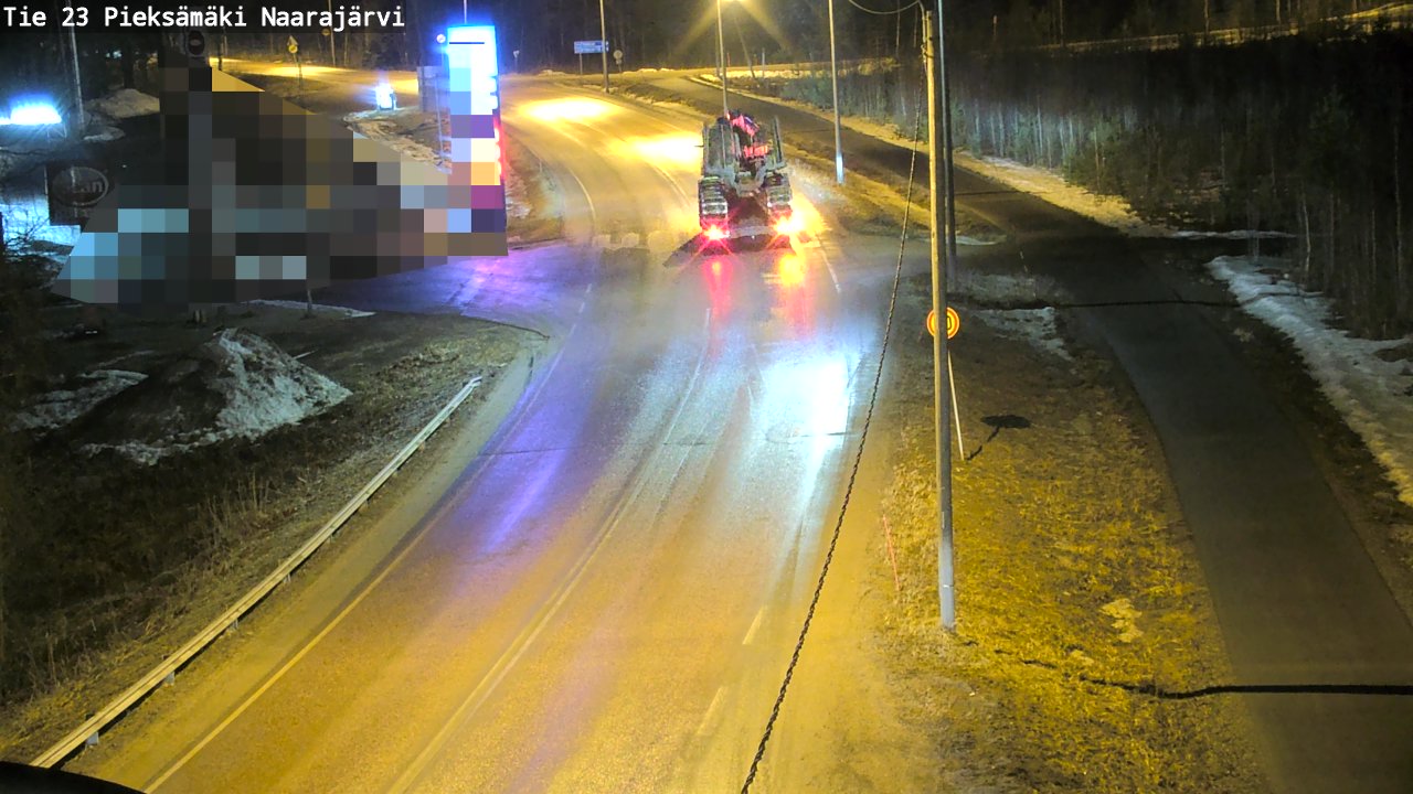 Weather Camera Image Väg 23 Pieksämäki, Naarajärvi, Pieksämäki, Etelä-Savo