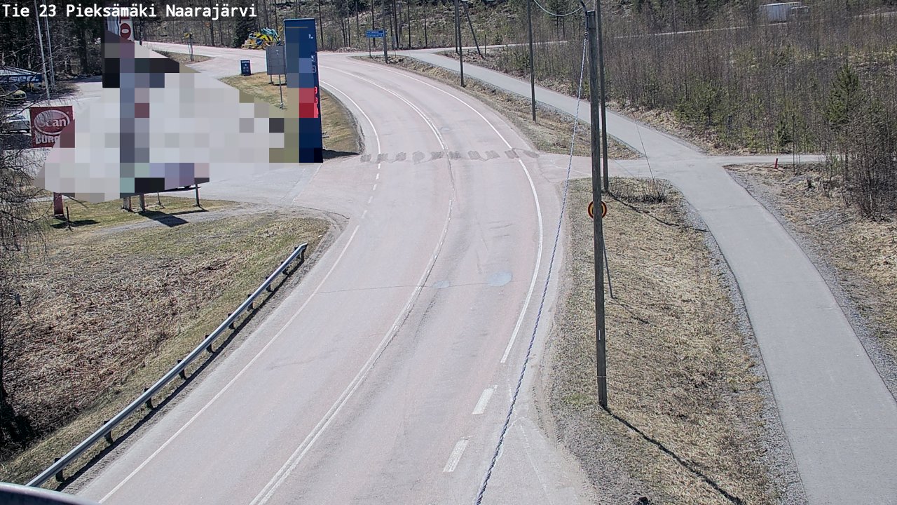 Weather Camera Image Väg 23 Pieksämäki, Naarajärvi, Pieksämäki, Etelä-Savo