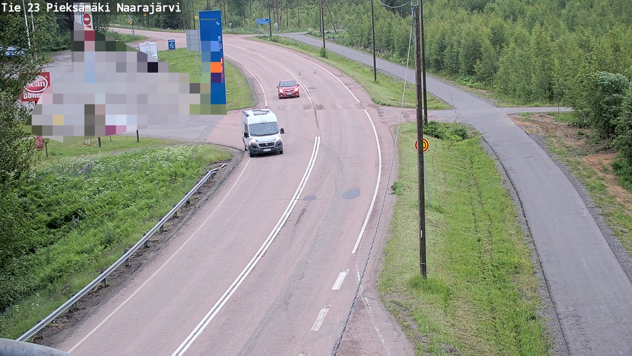 Weather Camera Image Väg 23 Pieksämäki, Naarajärvi, Pieksämäki, Etelä-Savo
