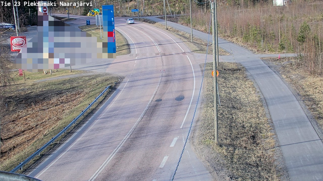 Weather Camera Image Väg 23 Pieksämäki, Naarajärvi, Pieksämäki, Etelä-Savo