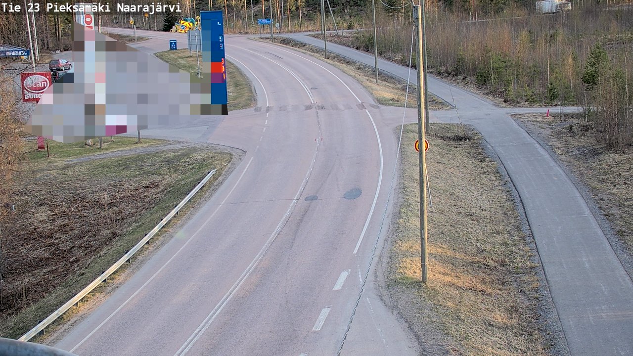 Weather Camera Image Väg 23 Pieksämäki, Naarajärvi, Pieksämäki, Etelä-Savo