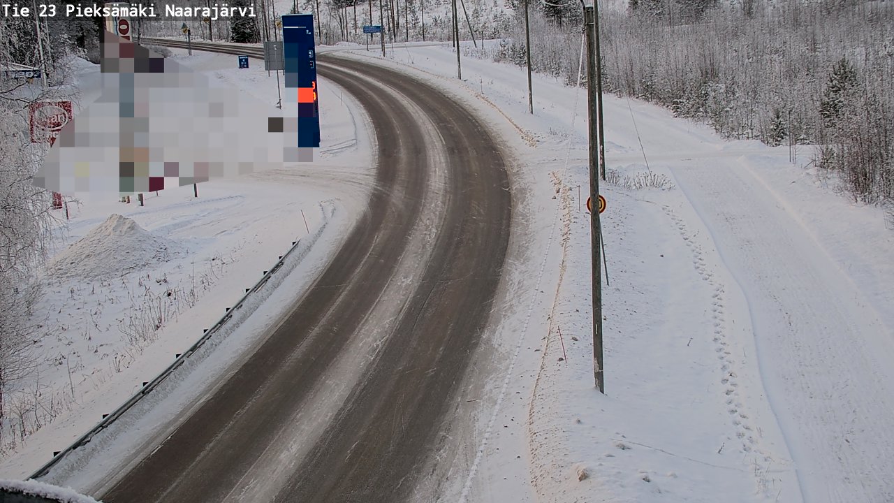 Weather Camera Image Road 23 Pieksämäki, Naarajärvi, Pieksämäki, Etelä-Savo