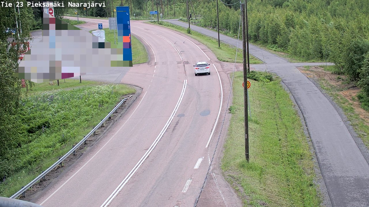 Weather Camera Image Väg 23 Pieksämäki, Naarajärvi, Pieksämäki, Etelä-Savo