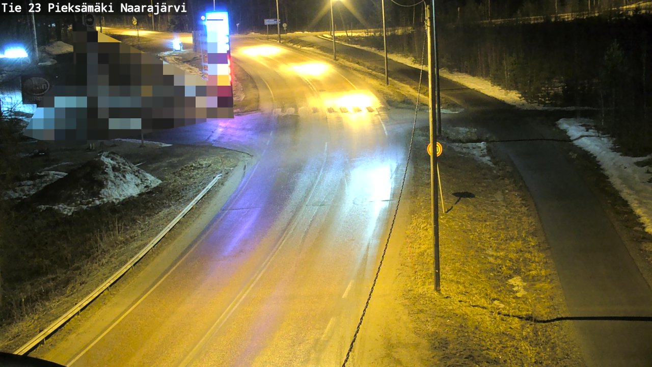 Weather Camera Image Väg 23 Pieksämäki, Naarajärvi, Pieksämäki, Etelä-Savo
