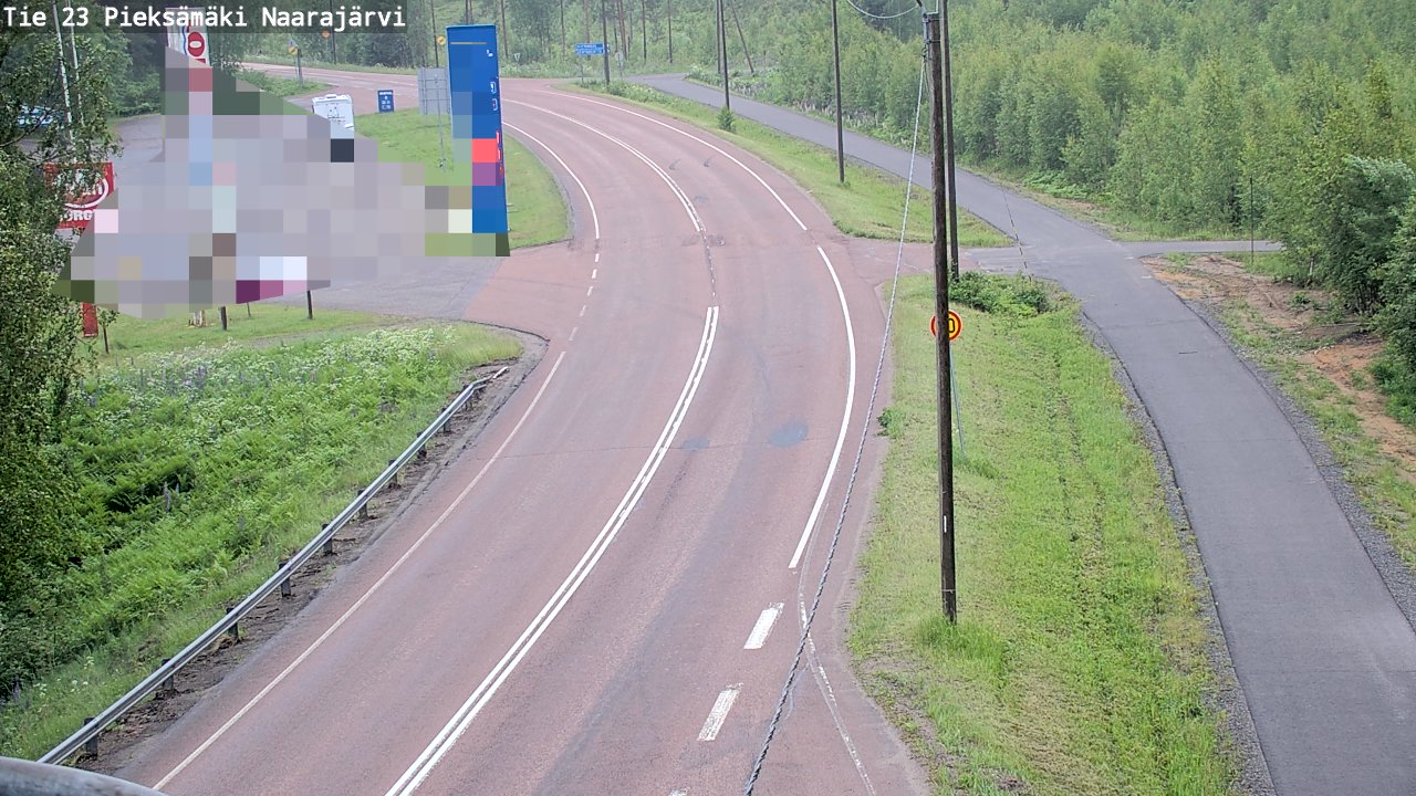 Weather Camera Image Väg 23 Pieksämäki, Naarajärvi, Pieksämäki, Etelä-Savo