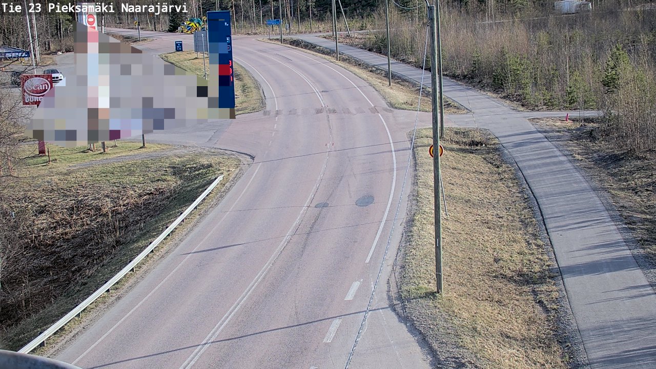 Weather Camera Image Väg 23 Pieksämäki, Naarajärvi, Pieksämäki, Etelä-Savo