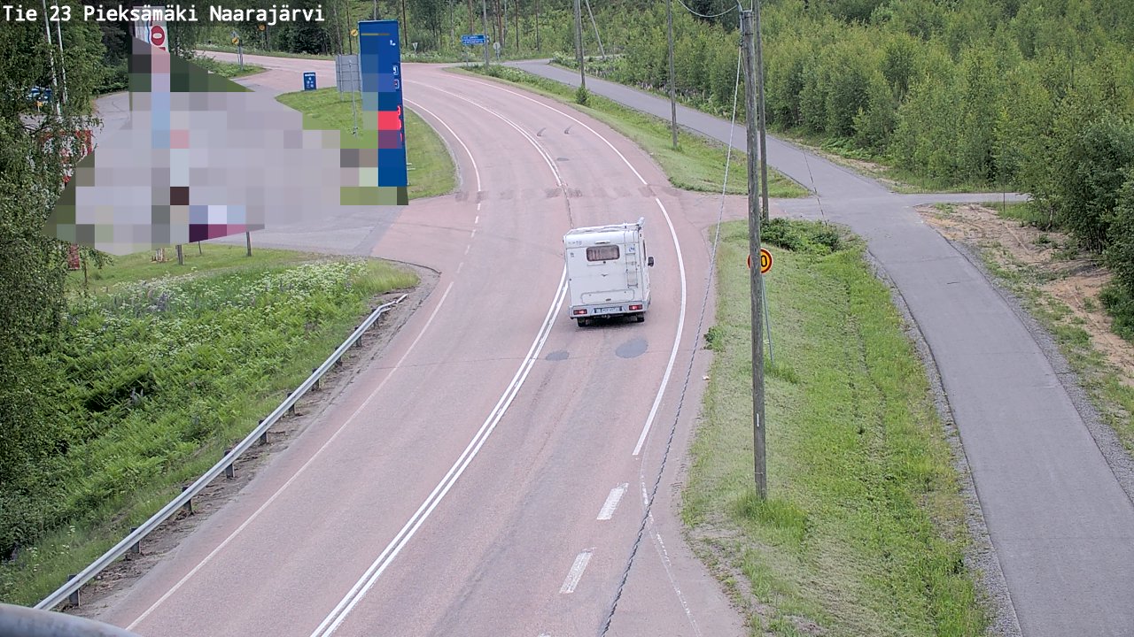 Kelikamerat Kuva Tie 23 Pieksämäki, Naarajärvi, Pieksämäki, Etelä-Savo