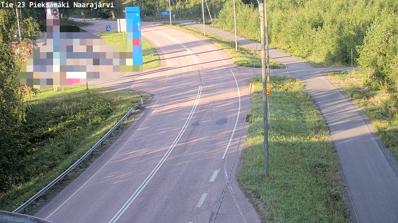 Weather Camera Image Väg 23 Pieksämäki, Naarajärvi, Pieksämäki, Etelä-Savo
