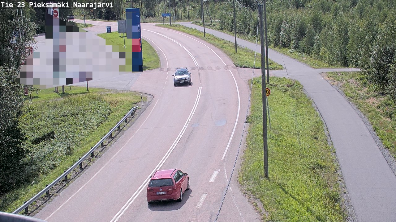 Weather Camera Image Väg 23 Pieksämäki, Naarajärvi, Pieksämäki, Etelä-Savo