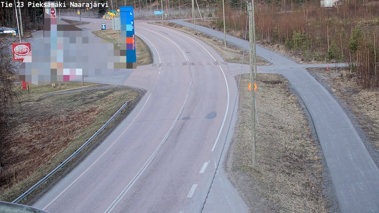 Weather Camera Image Väg 23 Pieksämäki, Naarajärvi, Pieksämäki, Etelä-Savo
