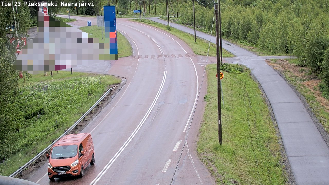 Weather Camera Image Road 23 Pieksämäki, Naarajärvi, Pieksämäki, Etelä-Savo