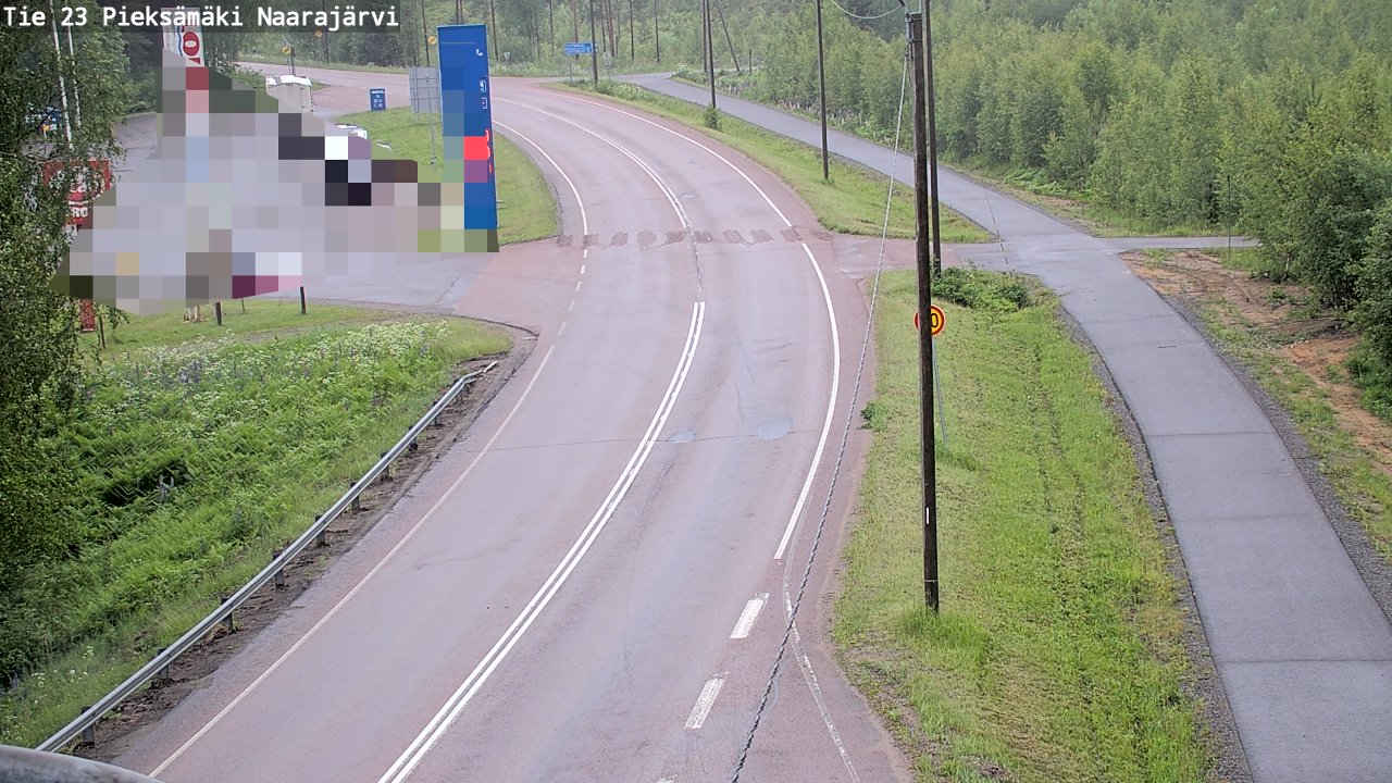 Weather Camera Image Road 23 Pieksämäki, Naarajärvi, Pieksämäki, Etelä-Savo